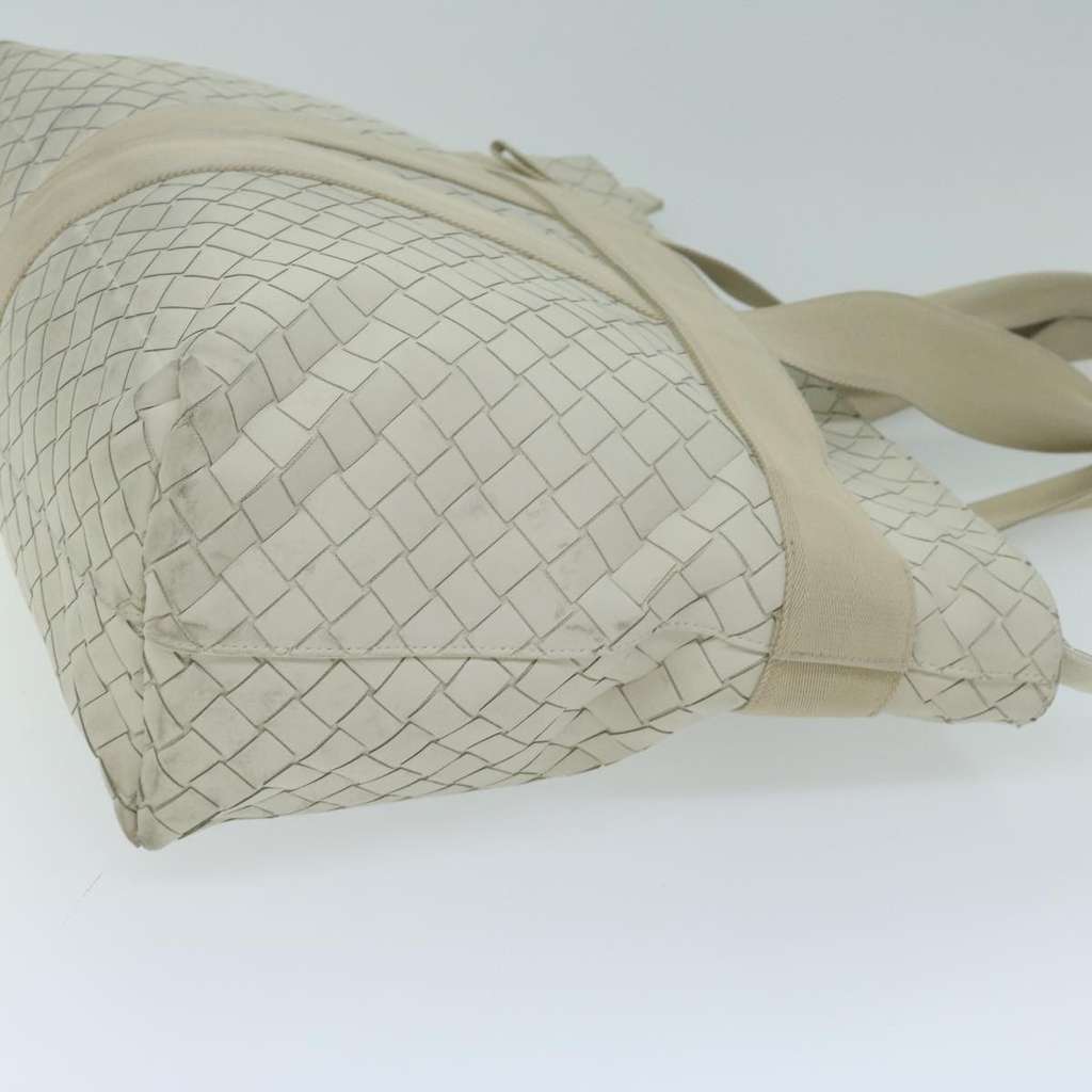 Bottega Veneta Zipped Tote White Leather Good condition - Inside View