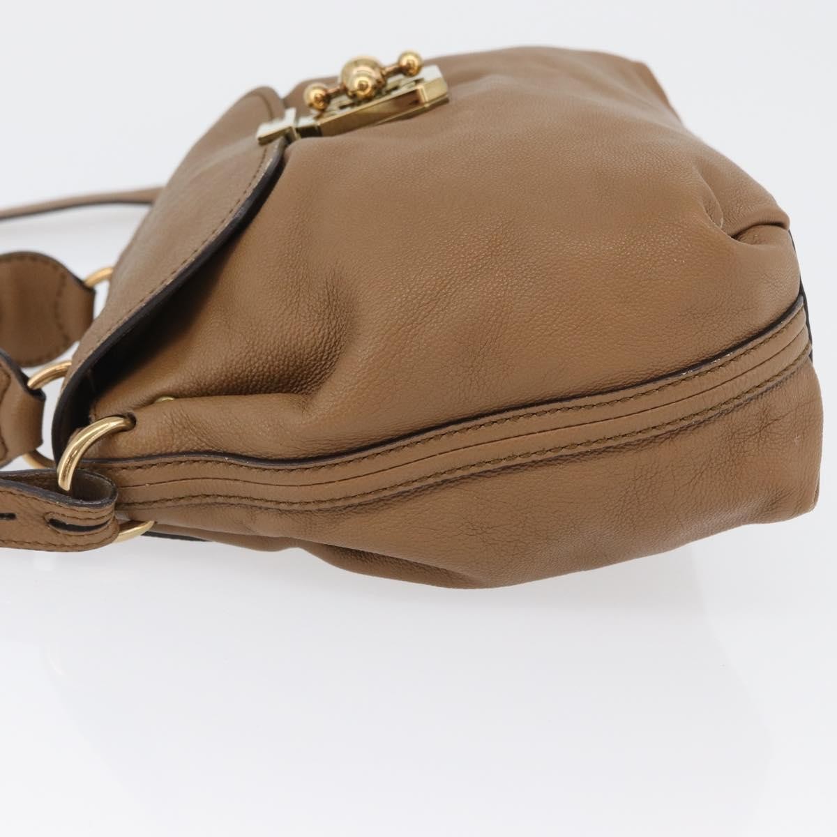 Chloe Elsie Convertible Satchel Brown Leather Good condition - Model View