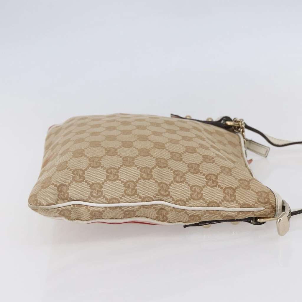 Gucci Jolicoeur Messenger Bag Beige Canvas Good condition - Model View