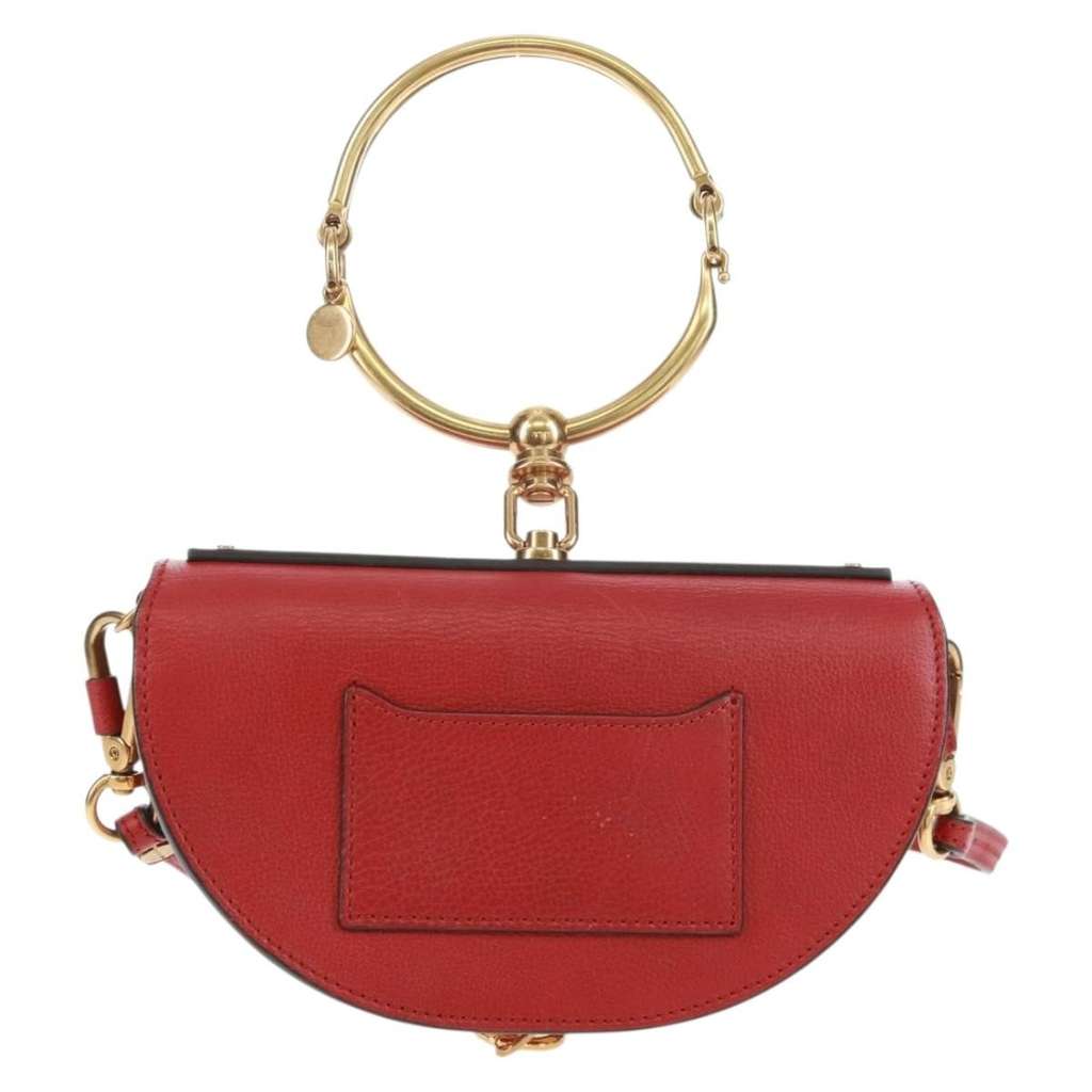 Chloe Nile Minaudière Red Leather Good condition - Back View