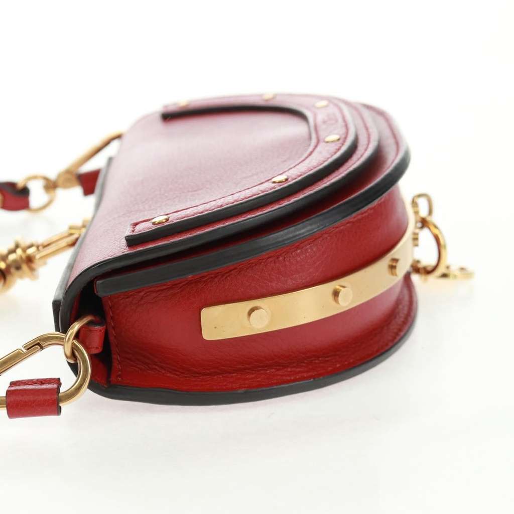 Chloe Nile Minaudière Red Leather Good condition - Inside View