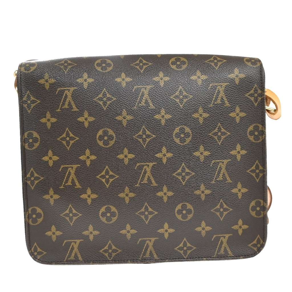 Louis Vuitton Cartouchiere Handbag Brown Canvas Good condition - Back View