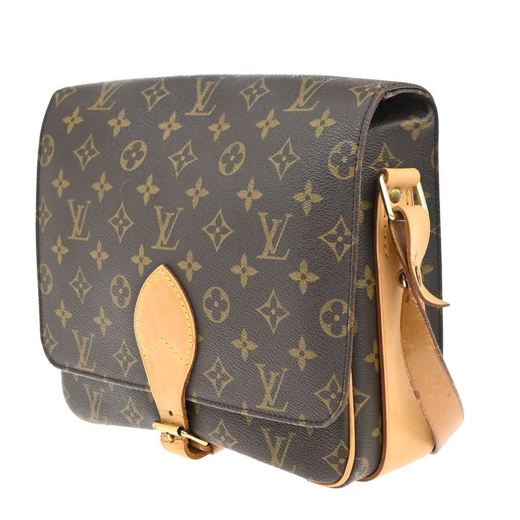 Louis Vuitton Cartouchiere Handbag Brown Canvas Good condition - Inside View