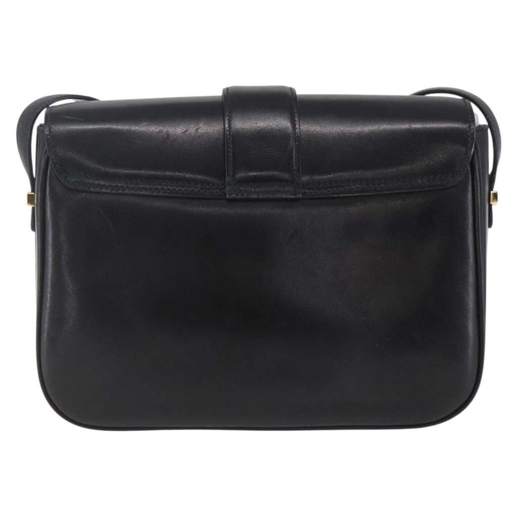 Celine Horse Carriage Shoulder bag Black Leather Fair condition - Back View