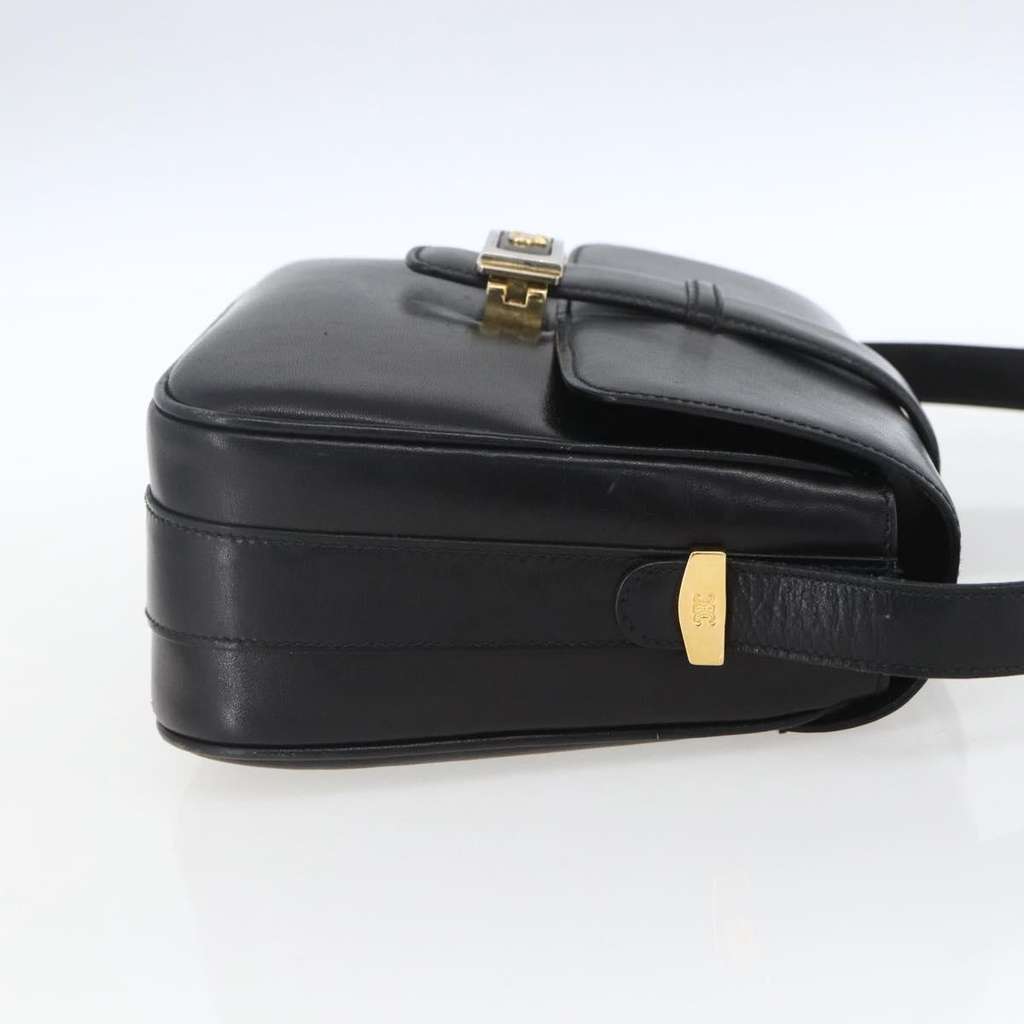 Celine Horse Carriage Shoulder bag Black Leather Fair condition - Model View
