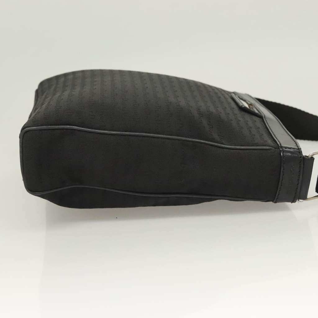 Christian Dior Vintage Zip Shoulder Bag Black Canvas Good condition - Inside View