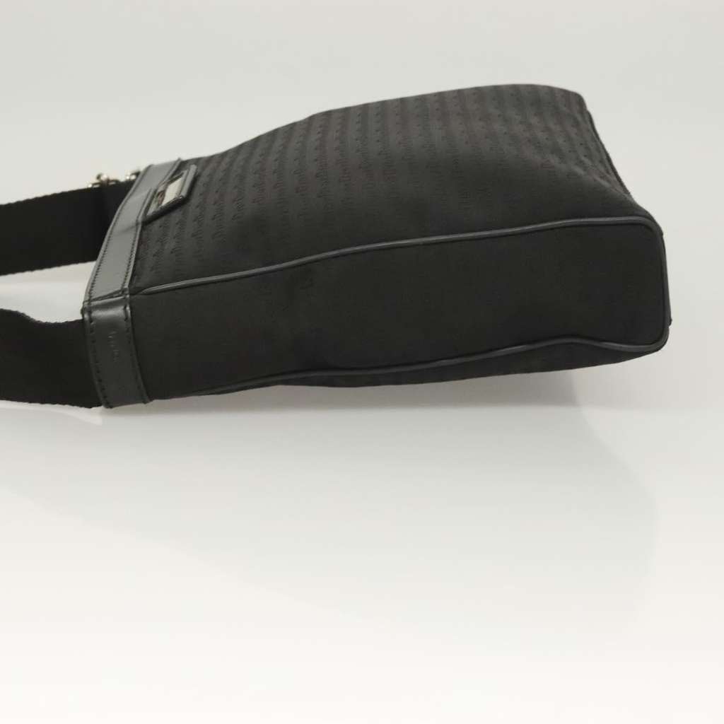 Christian Dior Vintage Zip Shoulder Bag Black Canvas Good condition - Model View