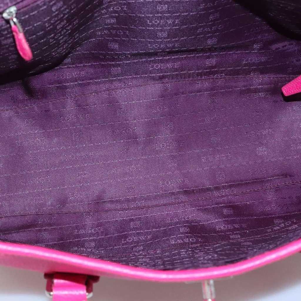Loewe Alamo Handbag Pink Leather Good condition - Box View