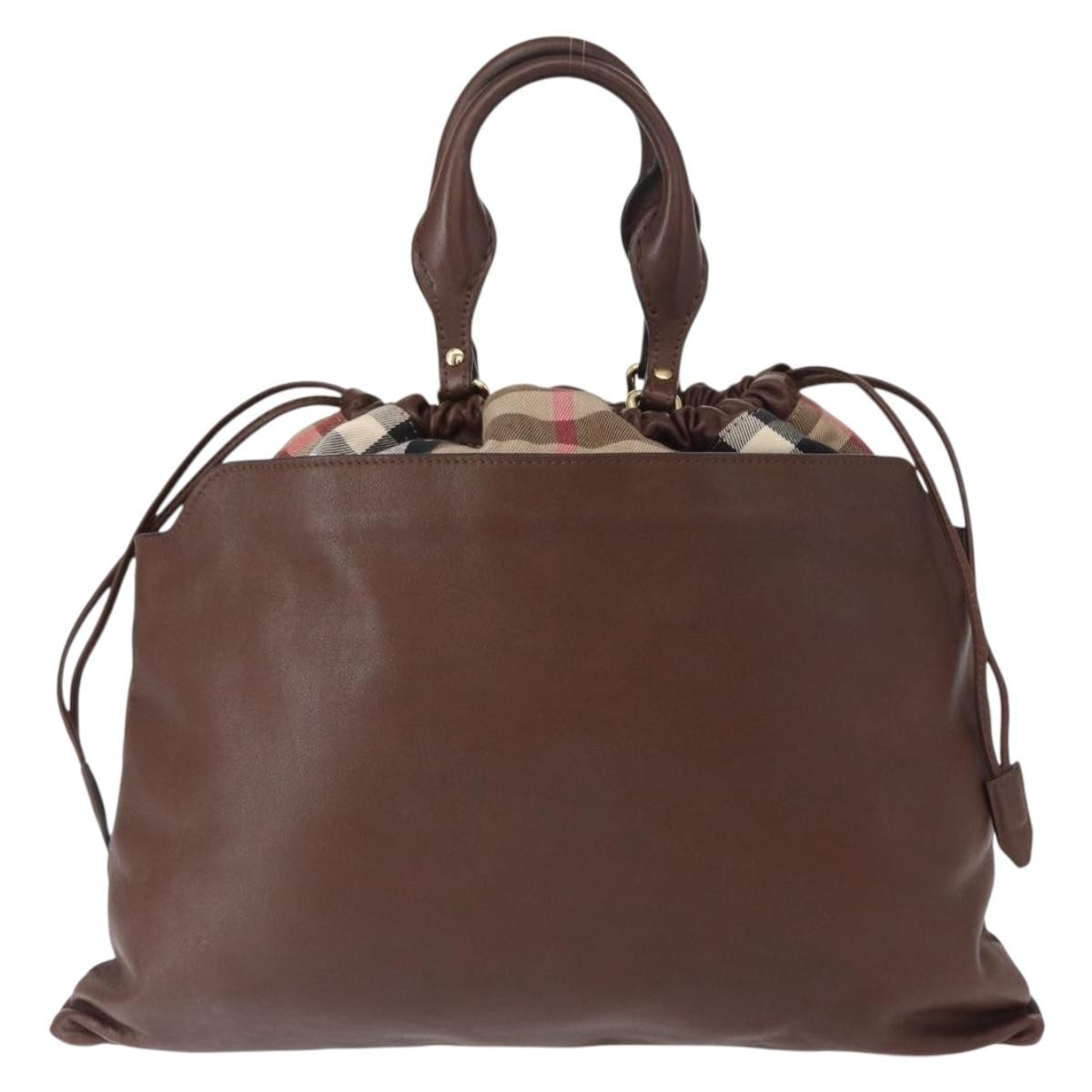 Burberry Big Crush Tote Brown Leather Good condition - Back View