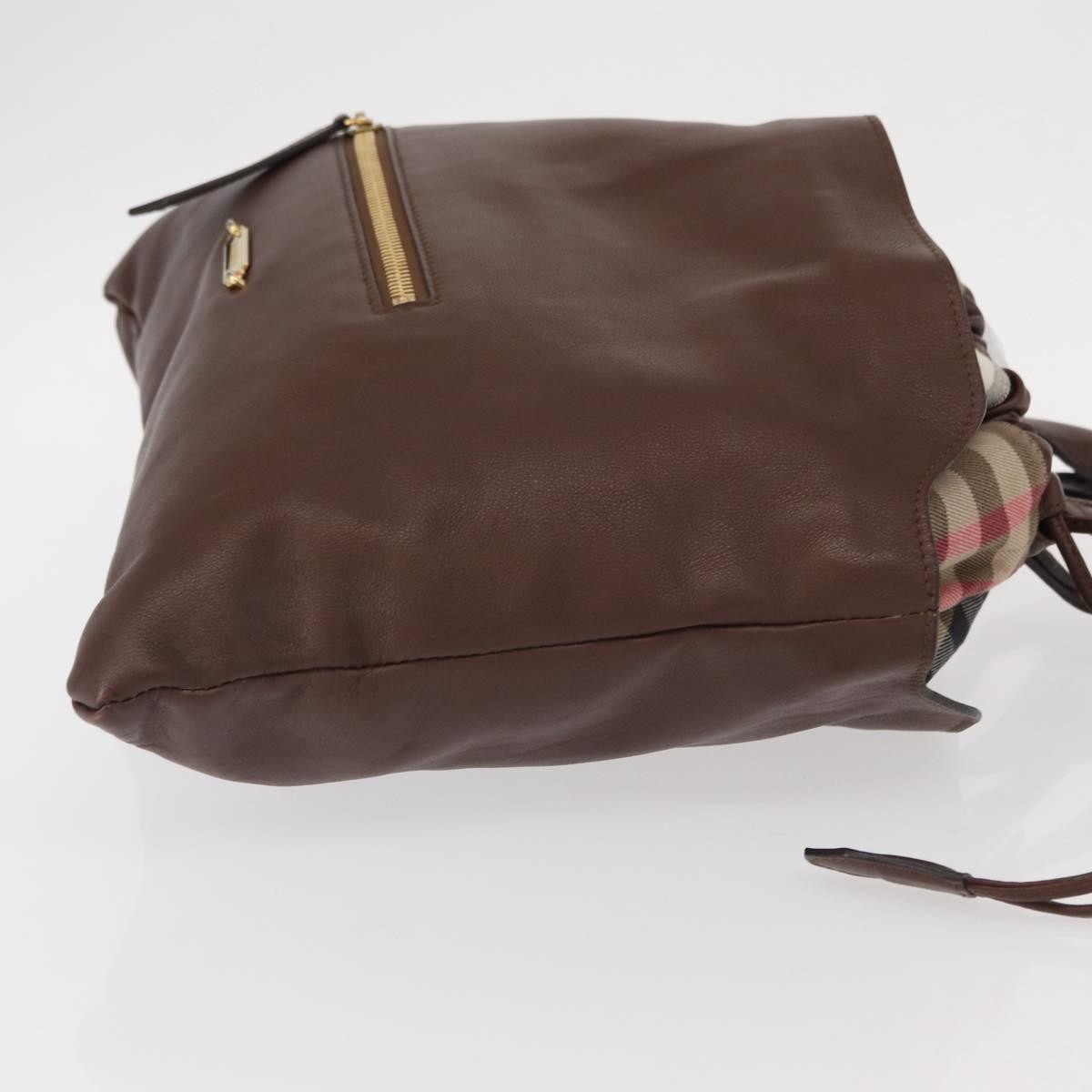 Burberry Big Crush Tote Brown Leather Good condition - Inside View