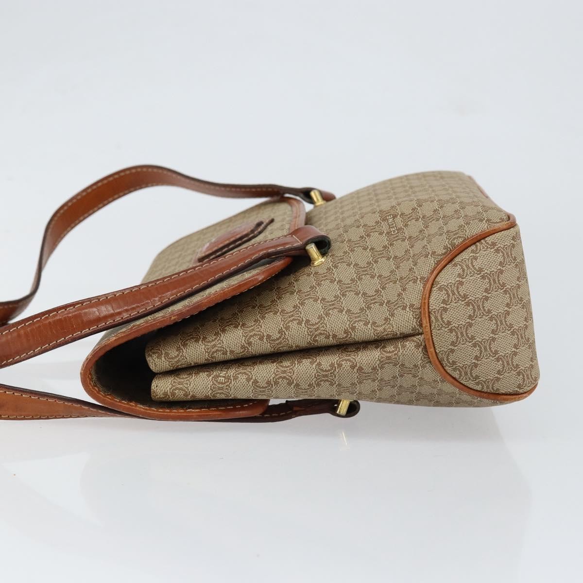 Celine Vintage Macadam Handbag Beige Canvas Good condition - Model View