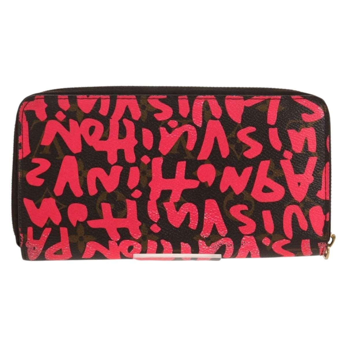 Louis Vuitton Zippy wallet Pink Canvas Good condition - Back View