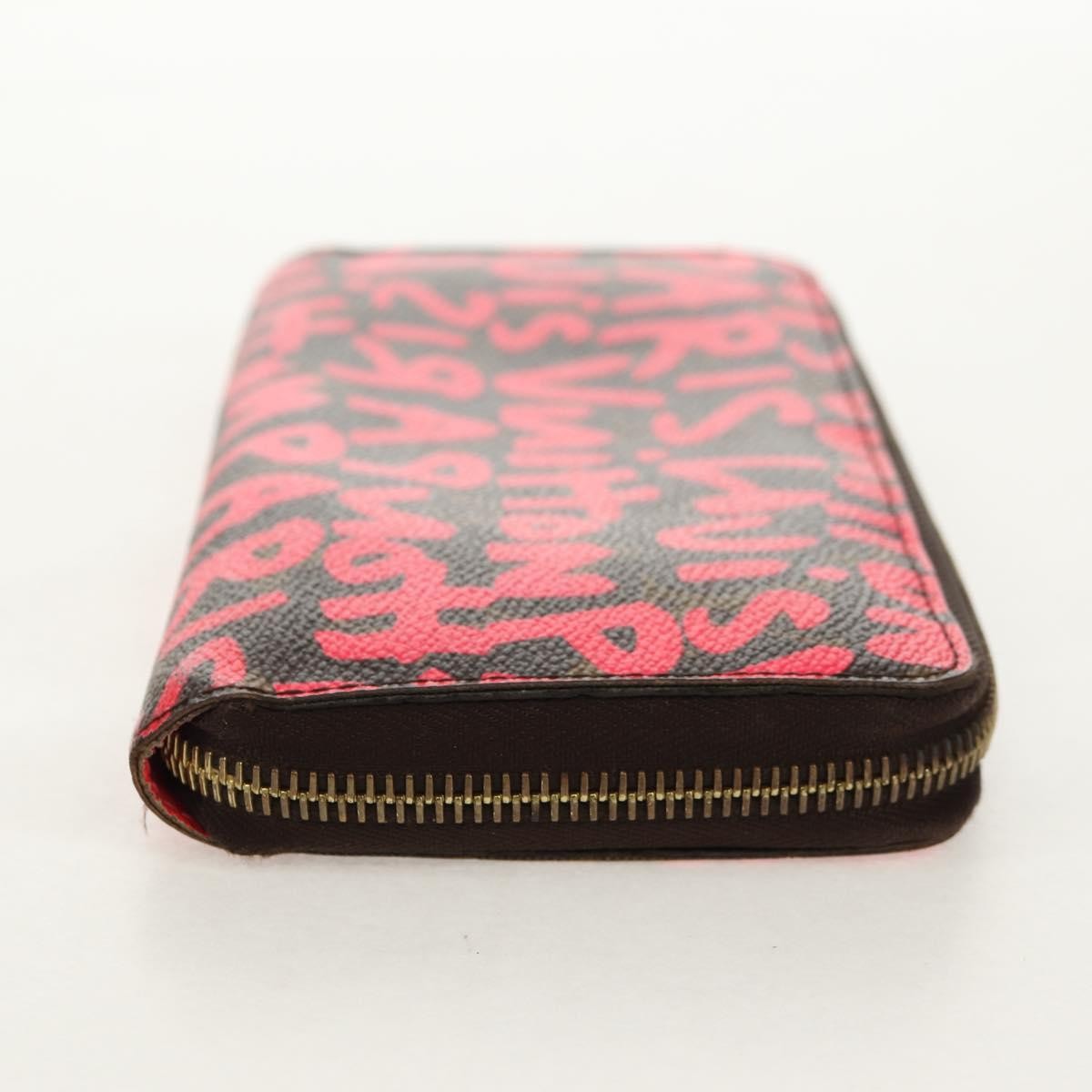 Louis Vuitton Zippy wallet Pink Canvas Good condition - Model View