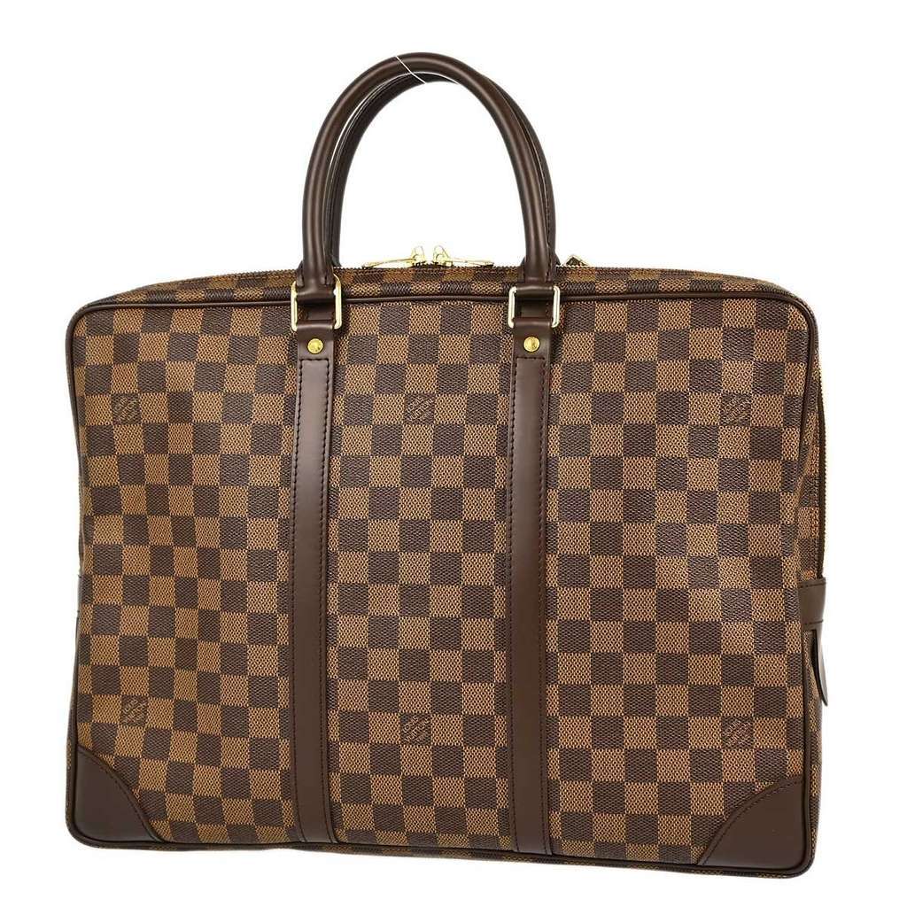 Louis Vuitton Porte-Documents Voyage Briefcase Brown Canvas Good condition - Back View