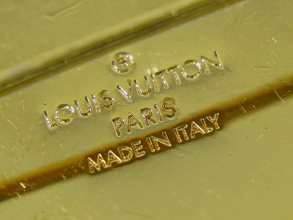 Louis Vuitton Single LV Snowflake Pin Brown Good condition - Model View