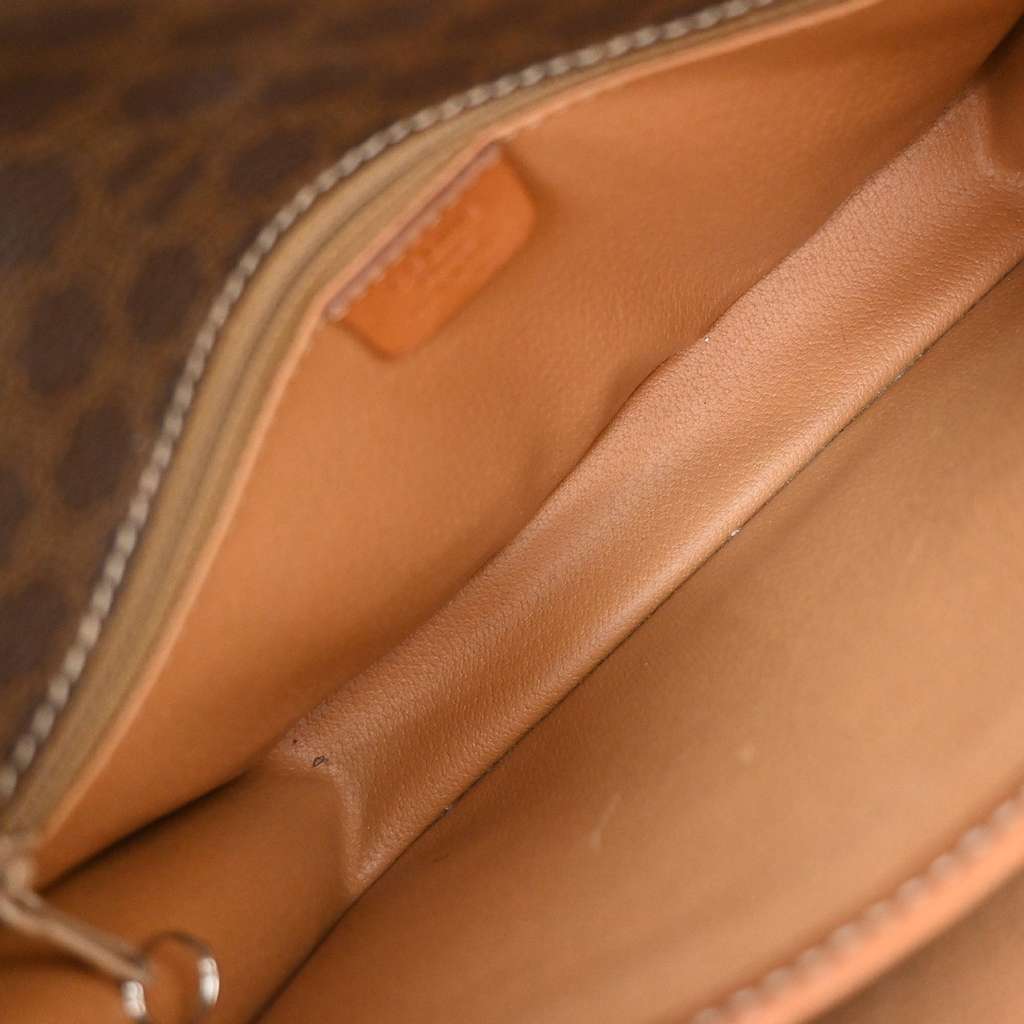 Celine Vintage Macadam Shoulder Bag Brown Canvas Good condition - Box View