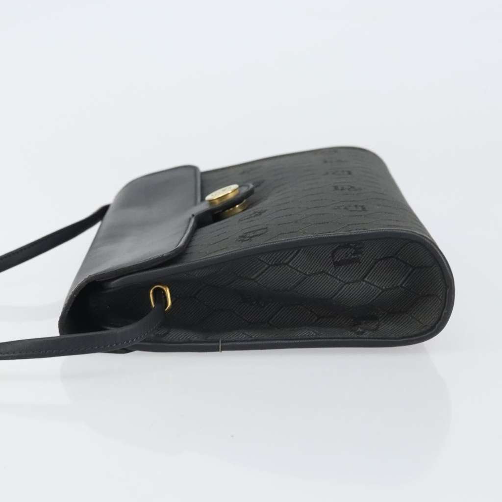 Christian Dior Vintage Honeycomb Flap Crossbody Bag Black Good condition - Model View