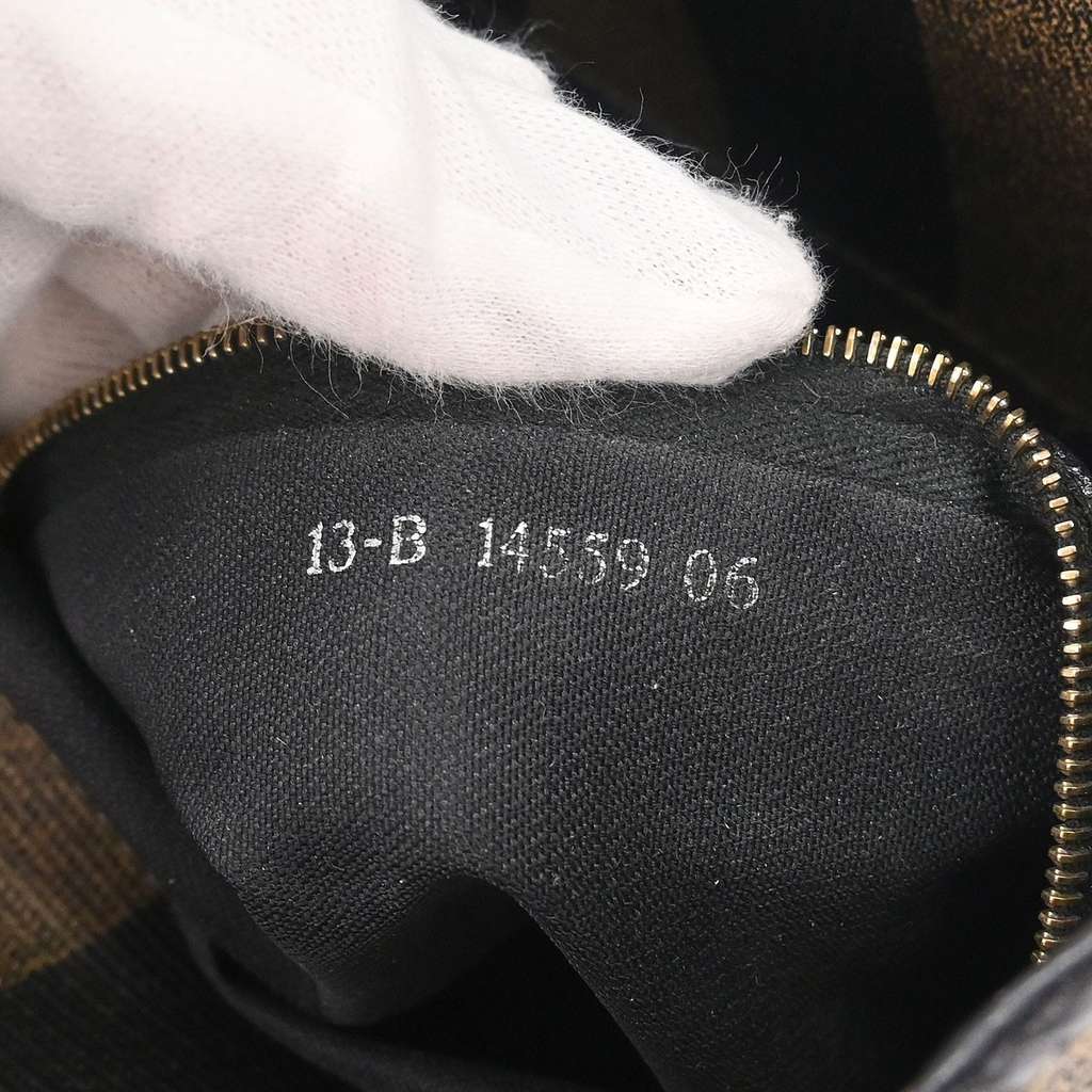 Fendi Pequin Sling Backpack Brown Canvas Good condition - Box View