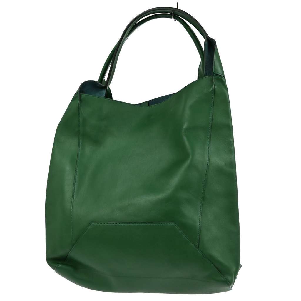 Celine Cabas Hobo Green Leather Good condition - Back View