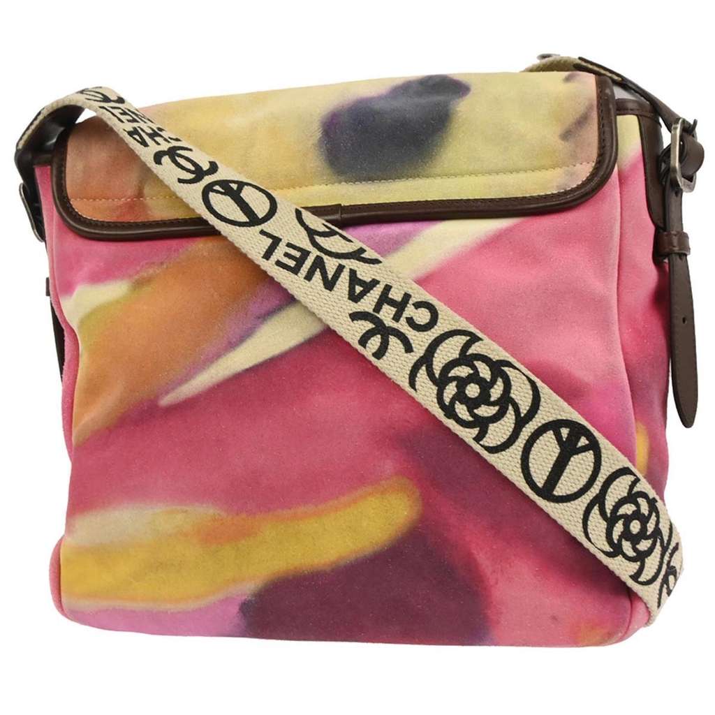 Chanel Flower Power Messenger Bag Other Suede Good condition - Back View