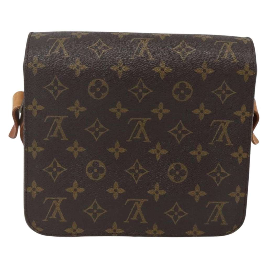 Louis Vuitton Cartouchiere Handbag Brown Canvas Fair condition - Back View