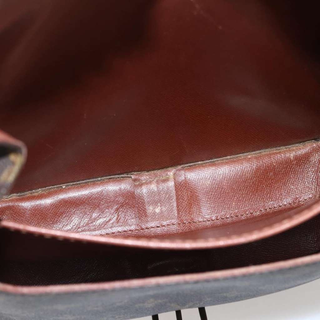 Louis Vuitton Cartouchiere Handbag Brown Canvas Fair condition - Box View