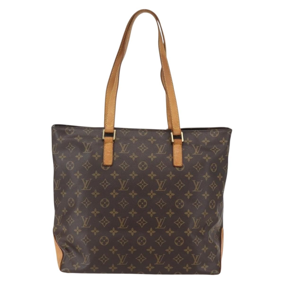 Louis Vuitton Cabas Mezzo Brown Canvas Fair condition - Back View