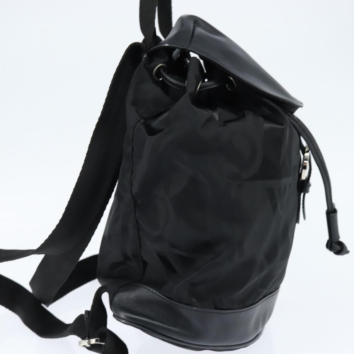 Salvatore Ferragamo Flap Buckle Backpack Black Good condition - Model View