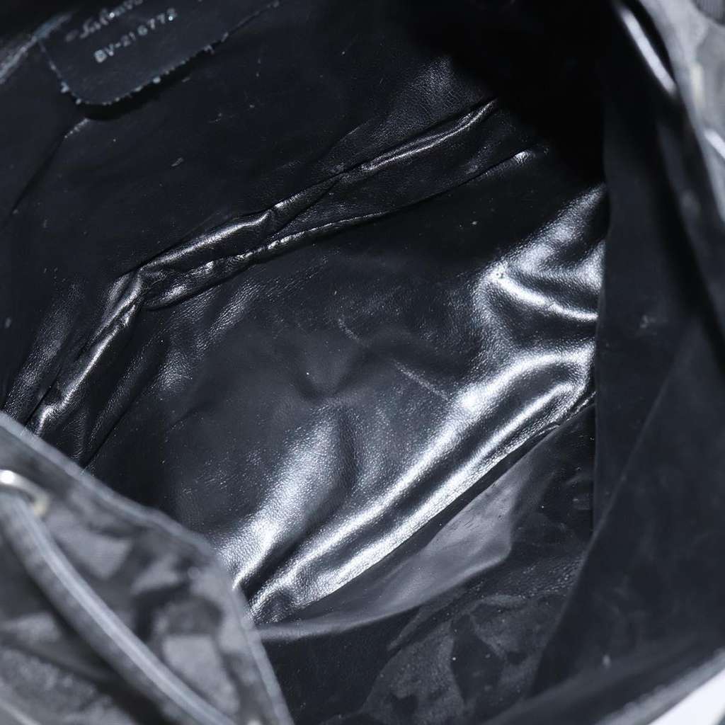 Salvatore Ferragamo Flap Buckle Backpack Black Good condition - Box View