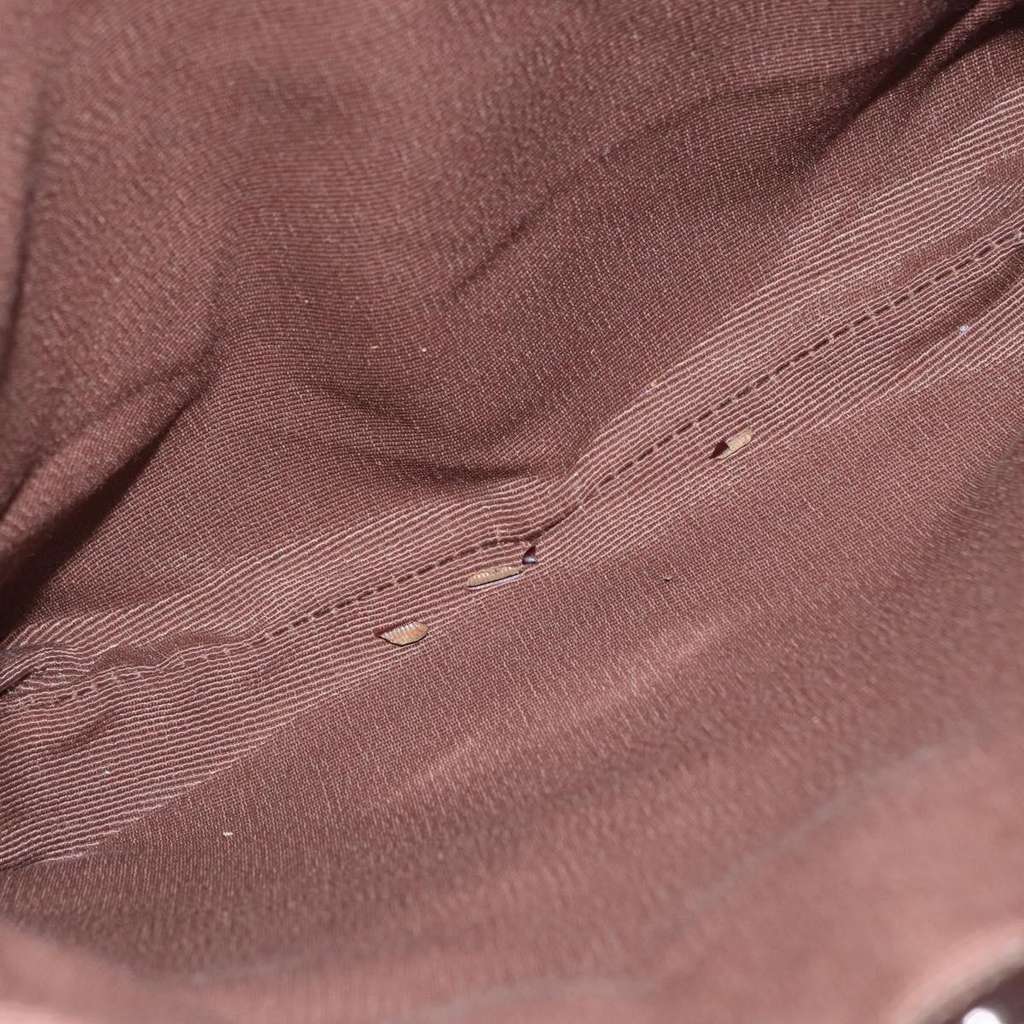 Salvatore Ferragamo Gancini Shoulder Bag Gold Good condition - Box View