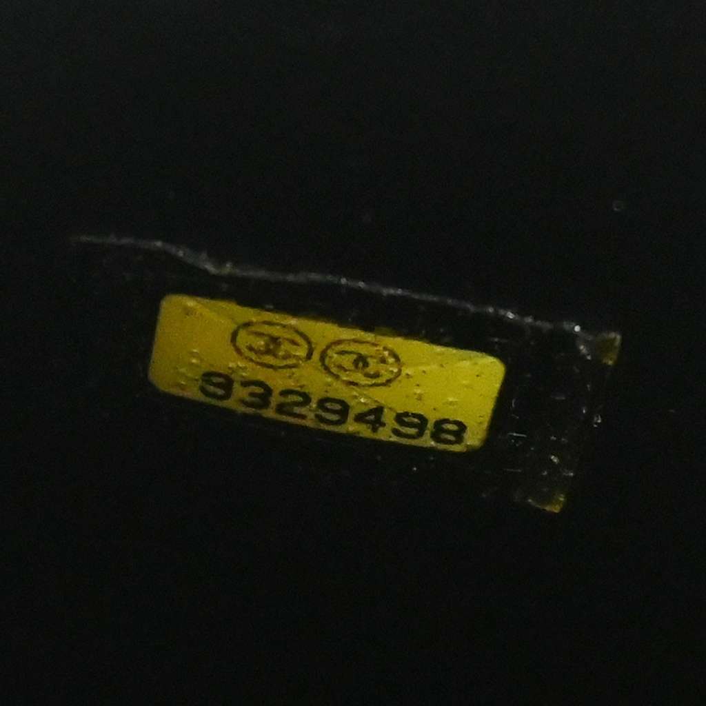 Chanel Vintage Timeless Cosmetic Case Black Leather Good condition - Box View