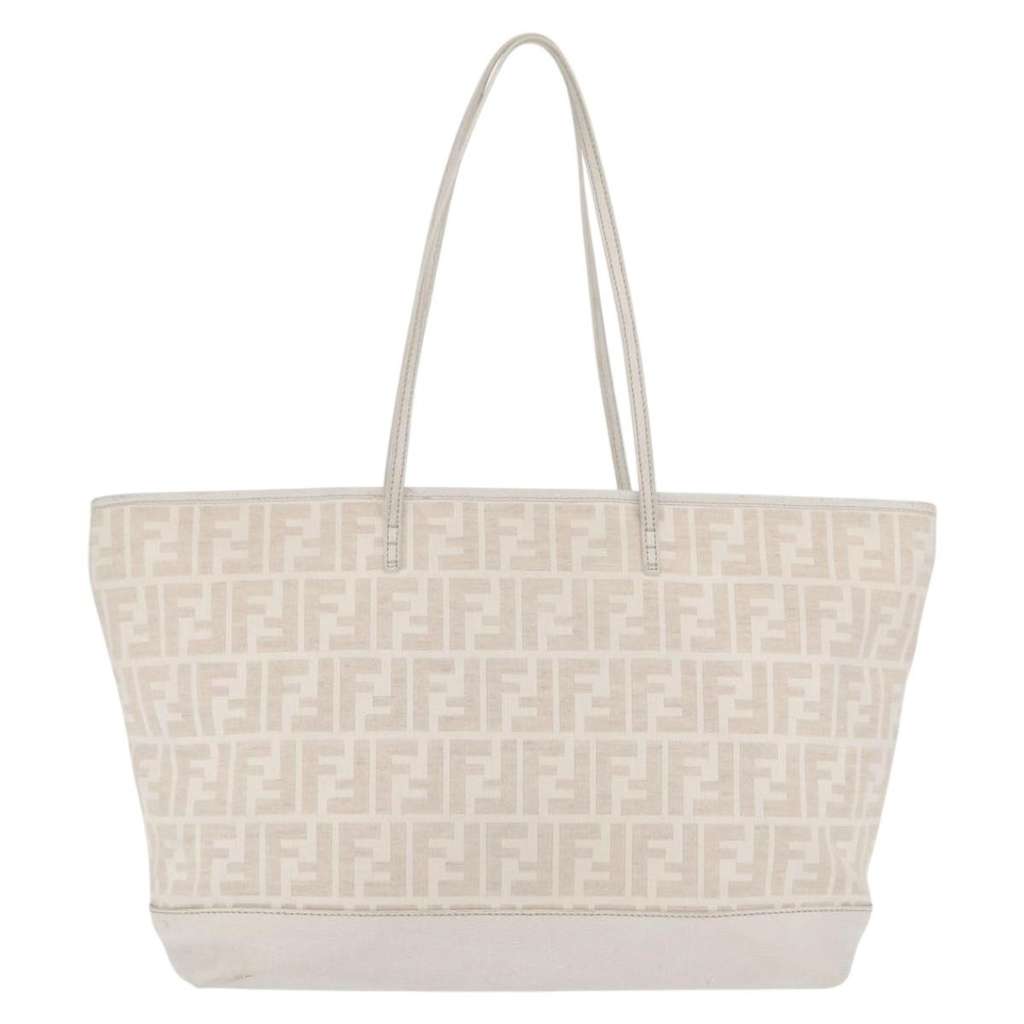Fendi Roll Tote Beige Canvas Good condition - Back View