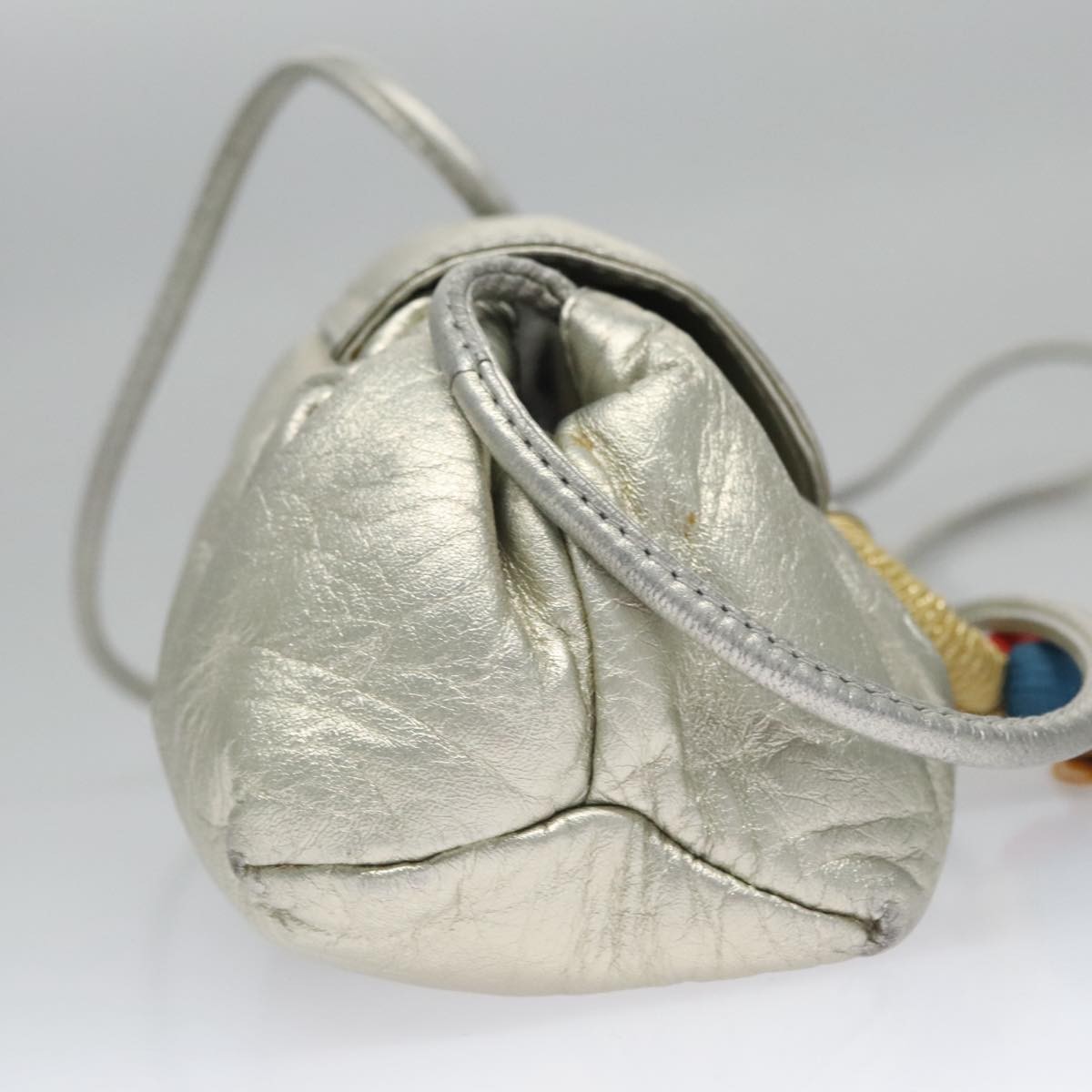 Loewe Vintage Crossbody Silver Leather Good condition - Model View