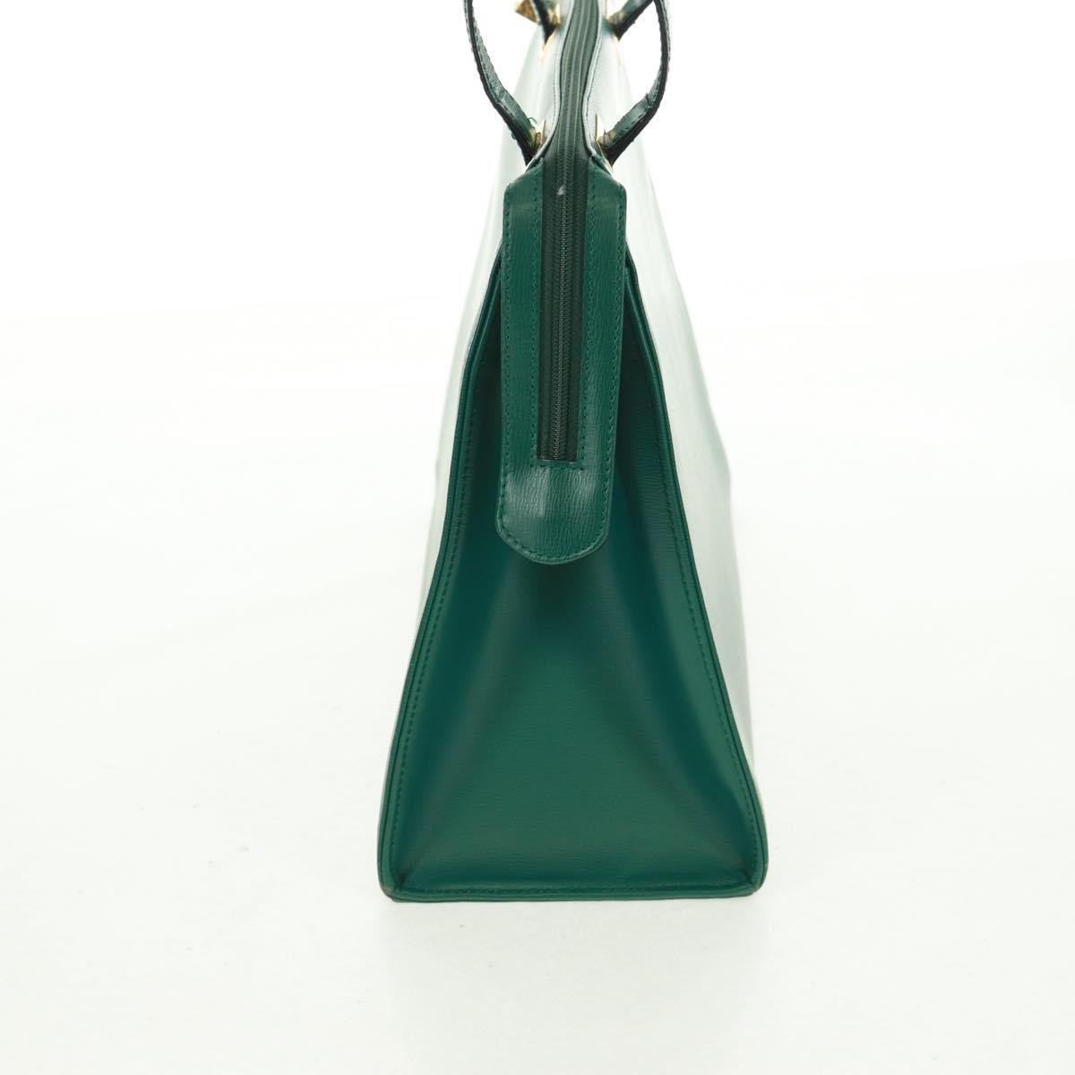 Christian Dior Vintage Handbag Green Leather Good condition - Inside View