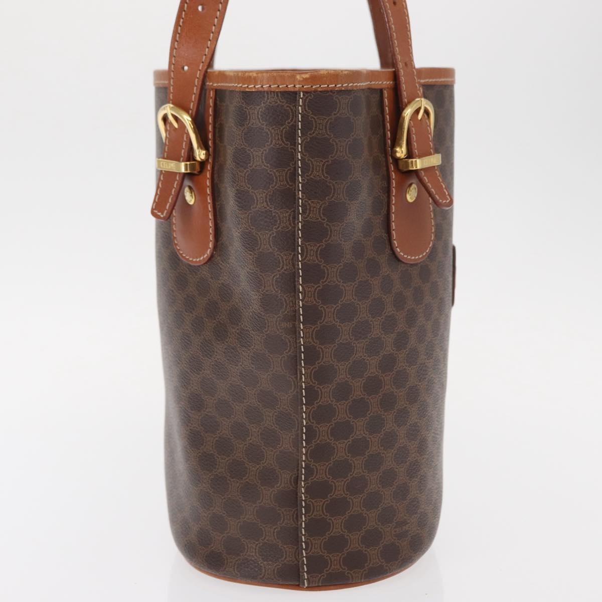 Celine Vintage Macadam Shoulder Bag Brown Good condition - Model View