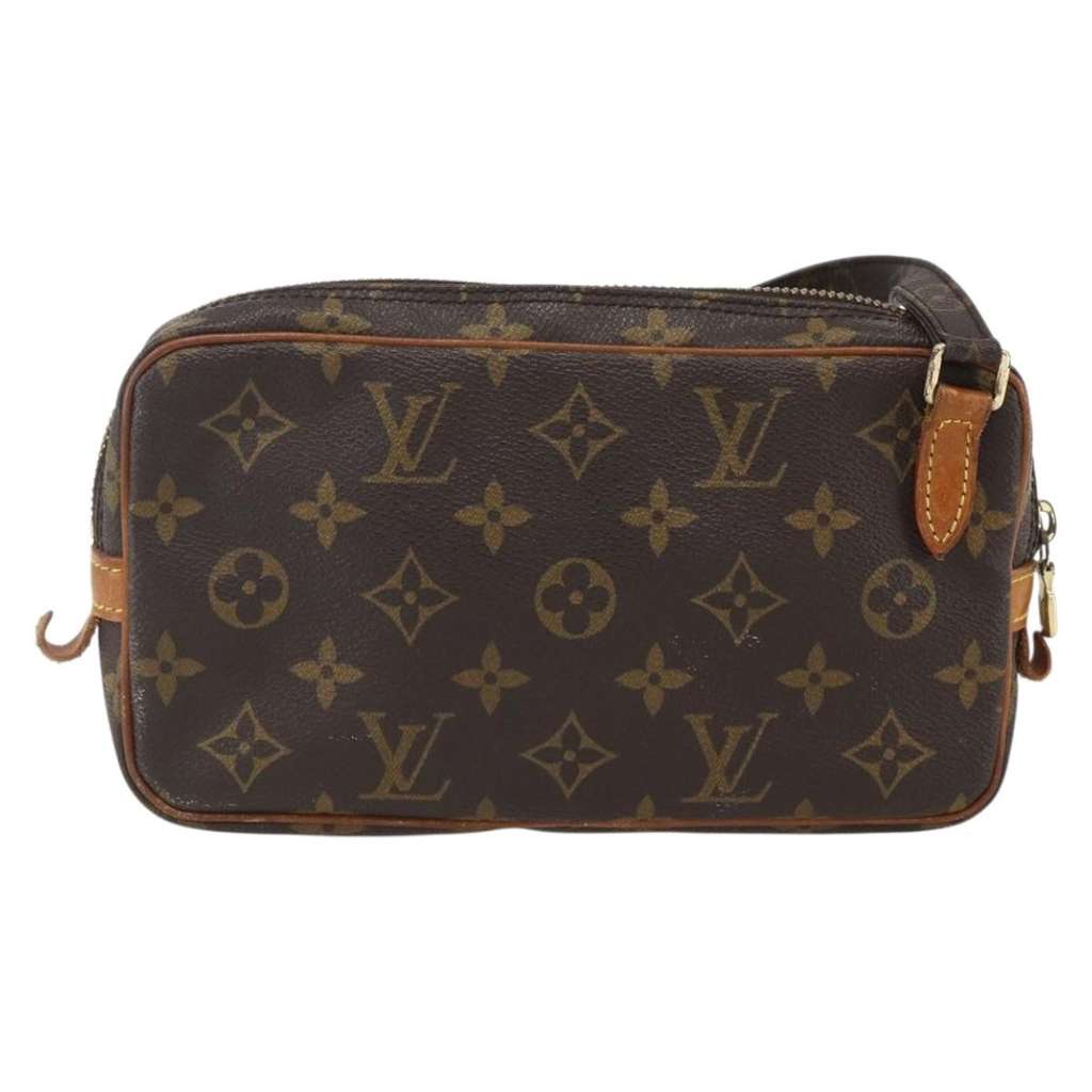 Louis Vuitton Pochette Marly Bandouliere Bag Brown Canvas Good condition - Back View