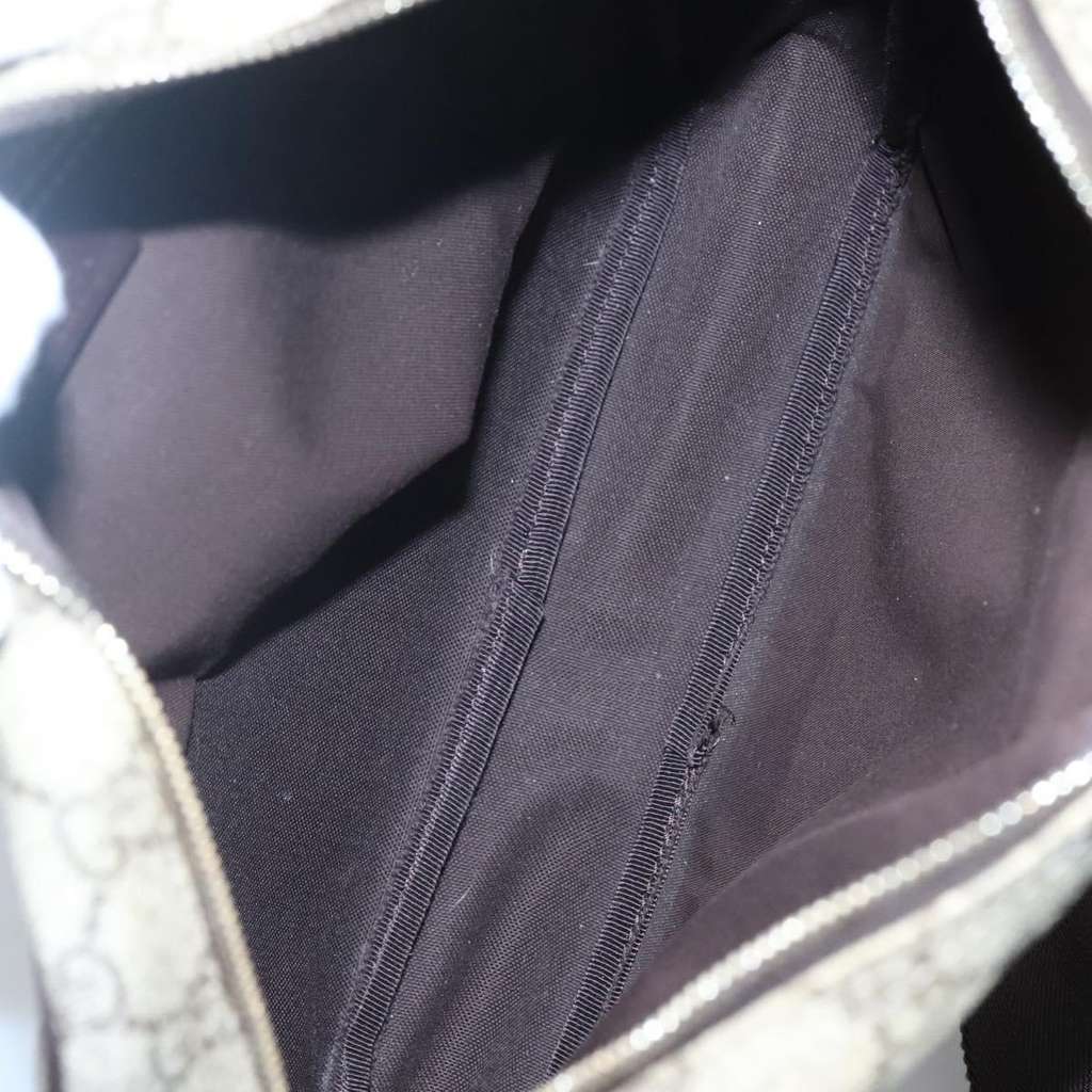 Gucci Front Zip Messenger Beige Canvas Good condition - Box View