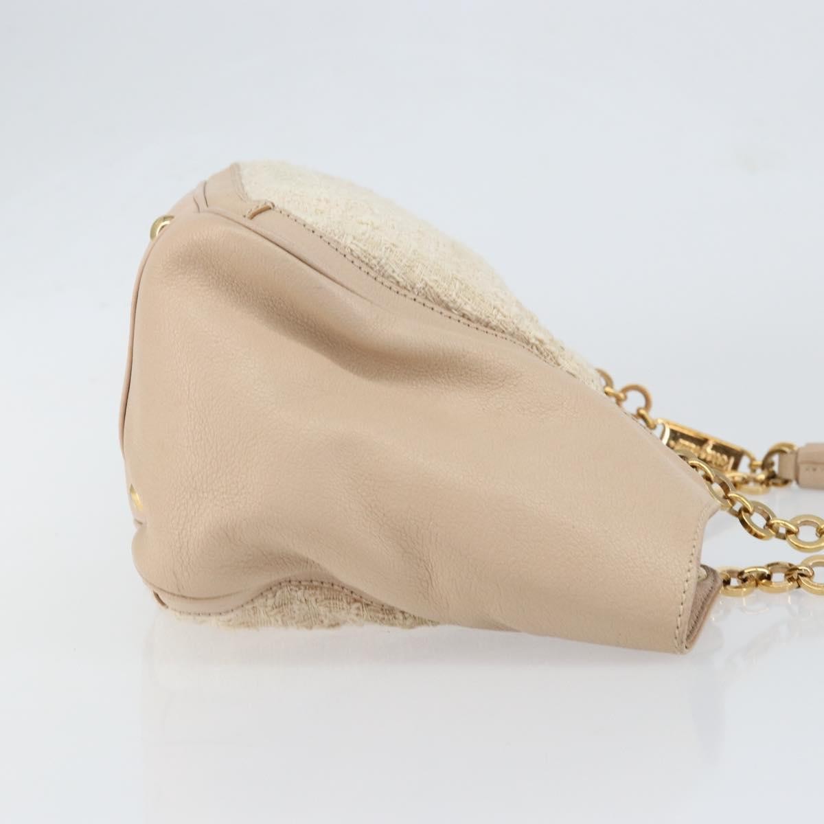 Salvatore Ferragamo Gancini Tote Beige Leather Good condition - Inside View