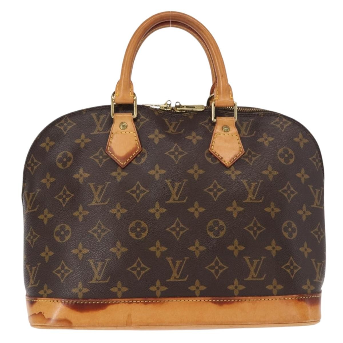 Louis Vuitton Alma Handbag Brown Canvas Good condition - Back View