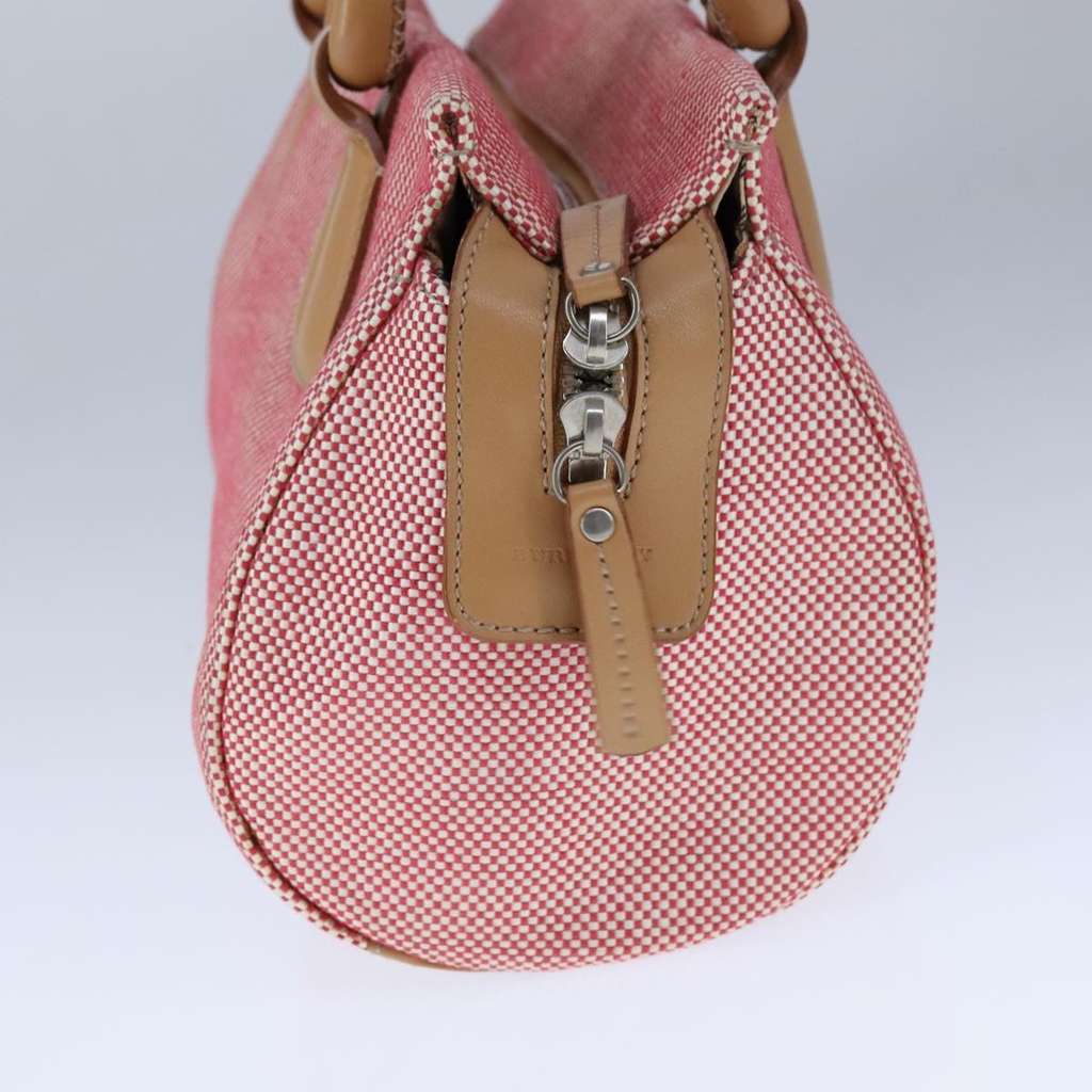 Burberry Vintage Handbag Red Canvas Good condition - Inside View