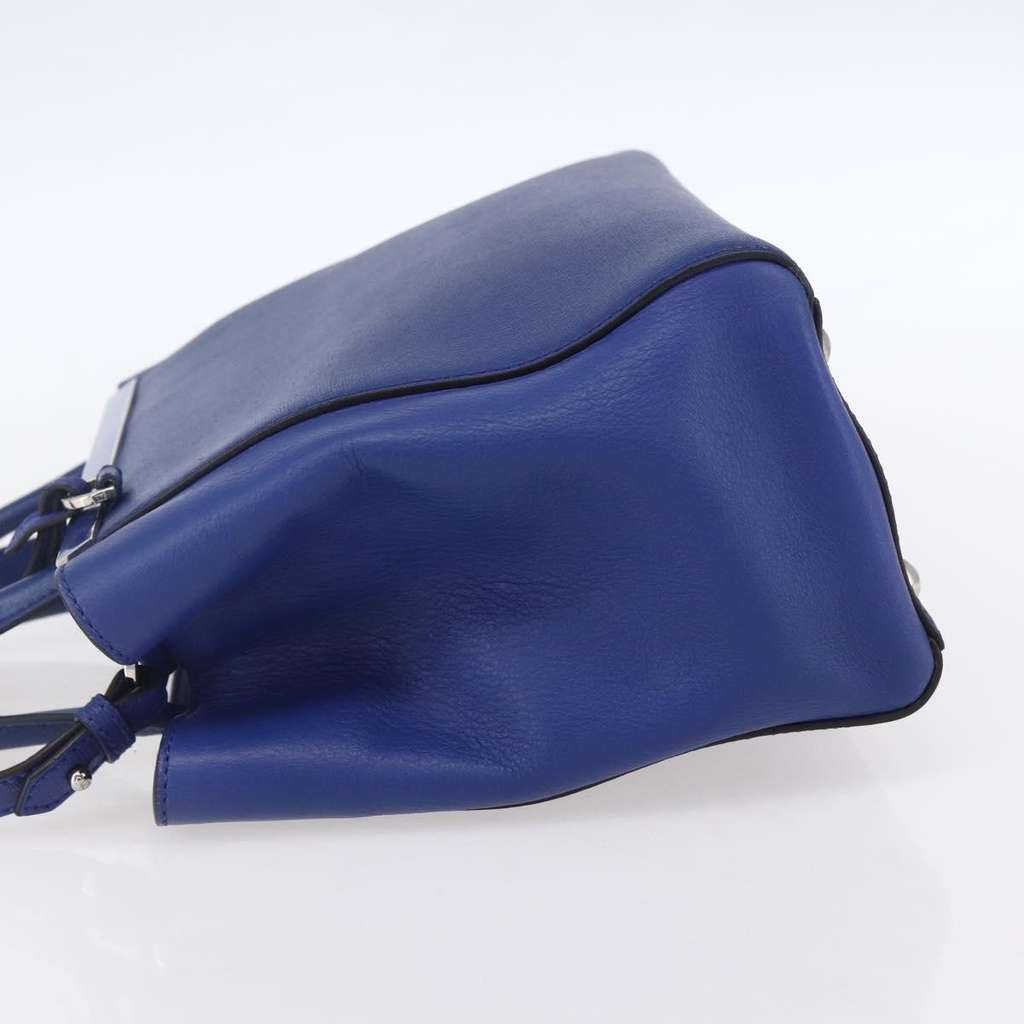 Fendi 2Jours Bag Blue Leather Good condition - Inside View