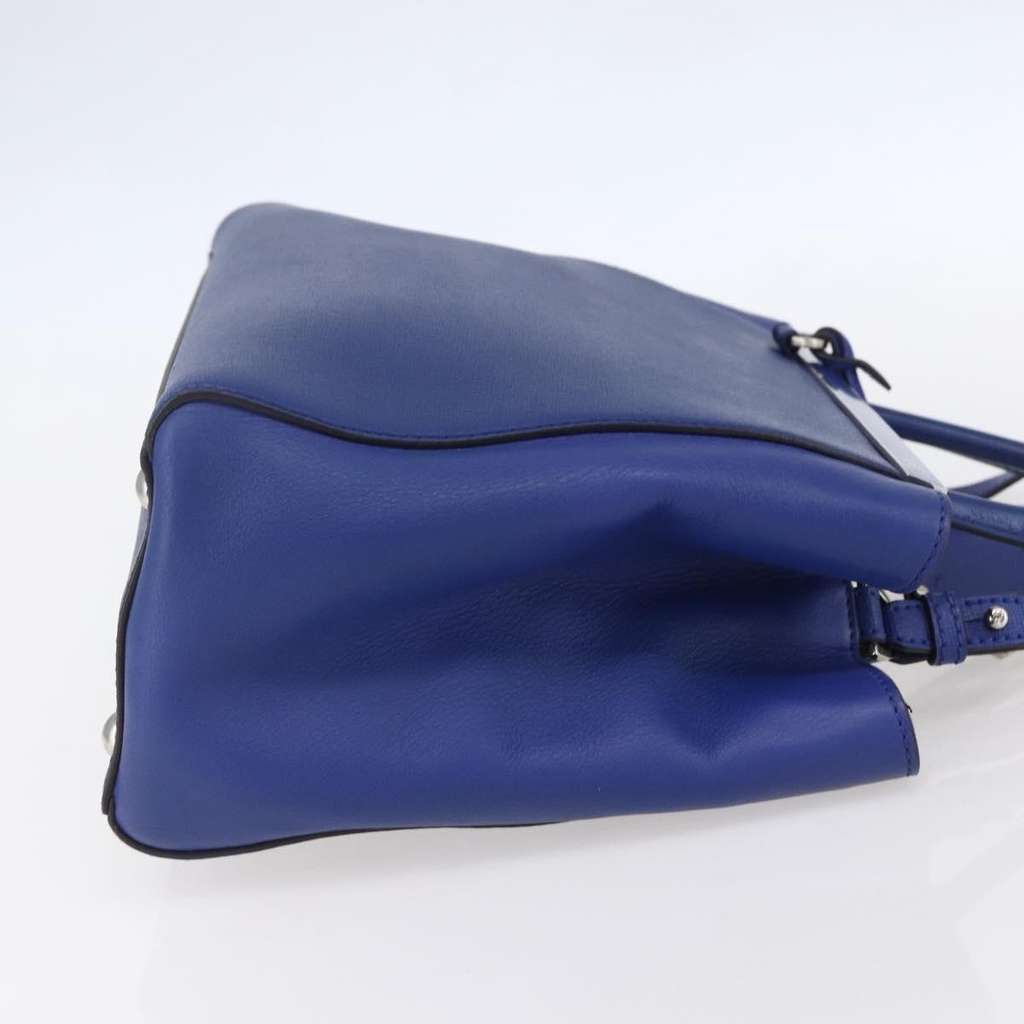 Fendi 2Jours Bag Blue Leather Good condition - Model View