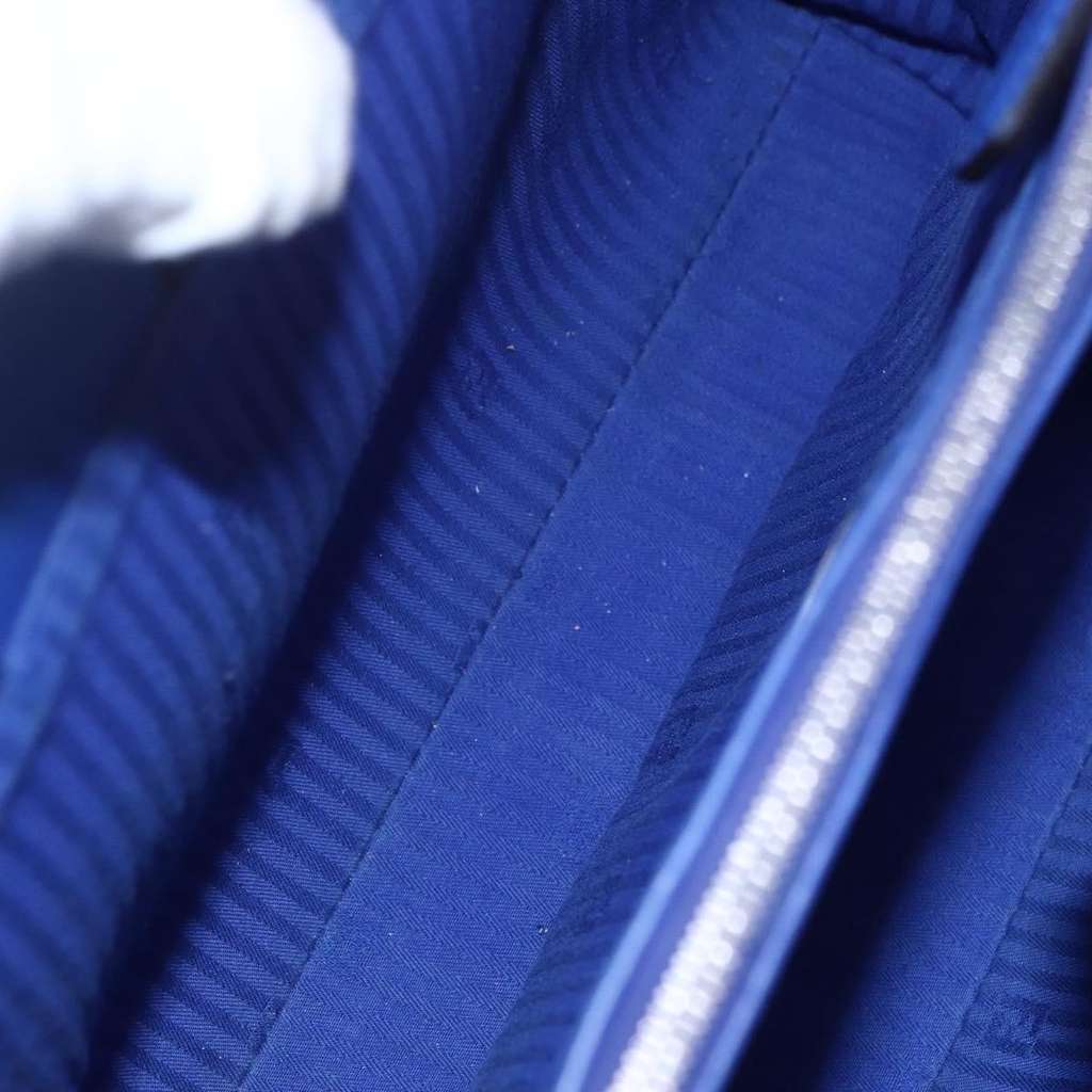 Fendi 2Jours Bag Blue Leather Good condition - Box View