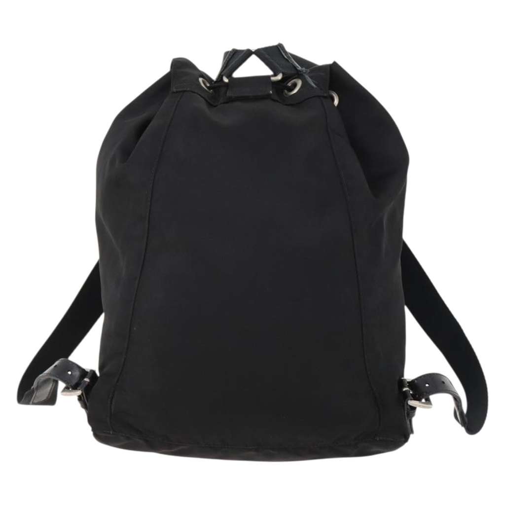 Prada Logo Backpack Black Good condition - Back View