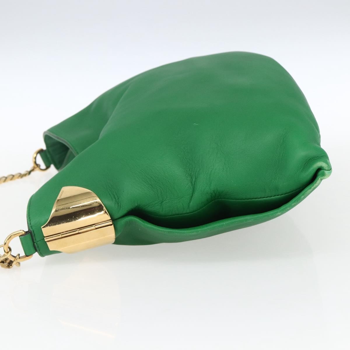 Gucci 1970 Hobo Green Leather Good condition - Inside View