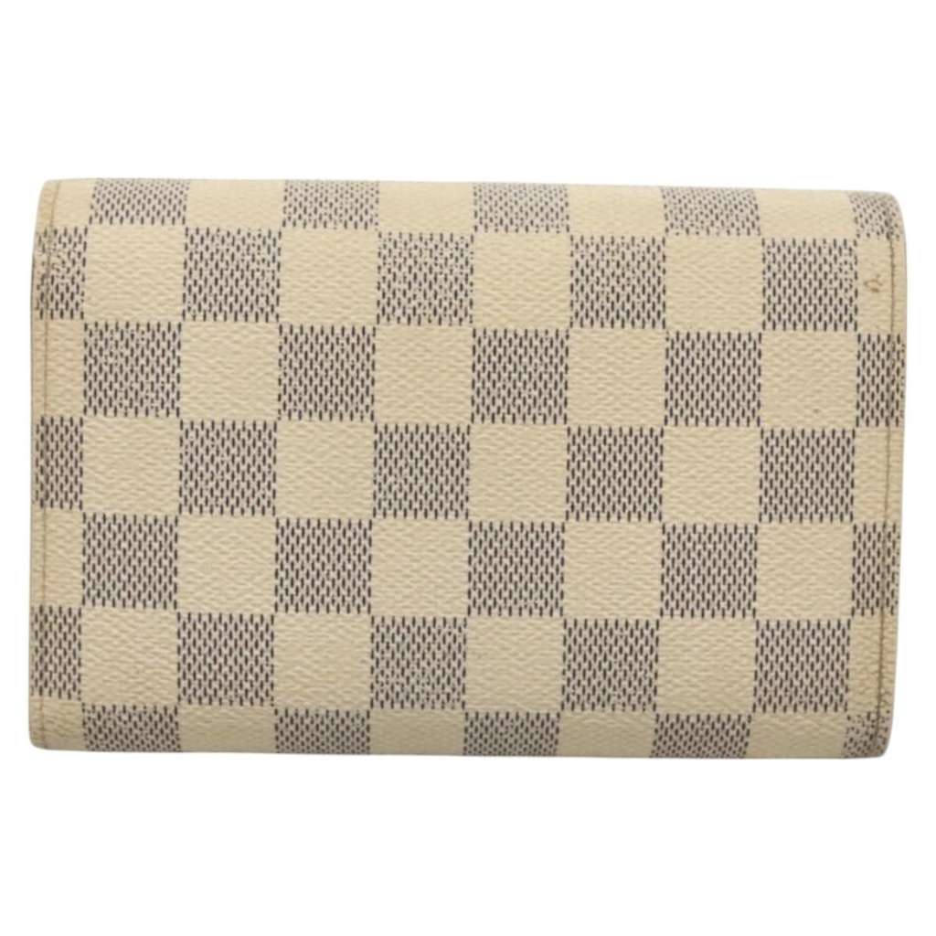 Louis Vuitton Alexandra Wallet White Canvas Good condition - Back View