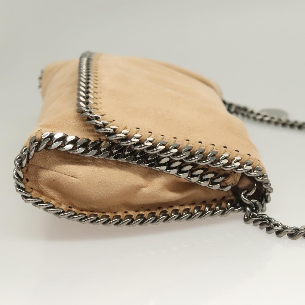 Stella Mccartney Falabella Flap Crossbody Bag Beige Suede Good condition - Inside View