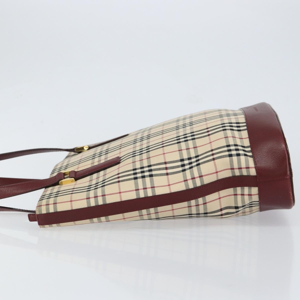 Burberry Nova Check Tote Beige Canvas Good condition - Model View