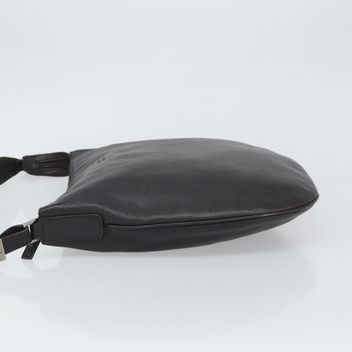 Gucci Vintage Shoulder Bag Black Canvas Good condition - Model View