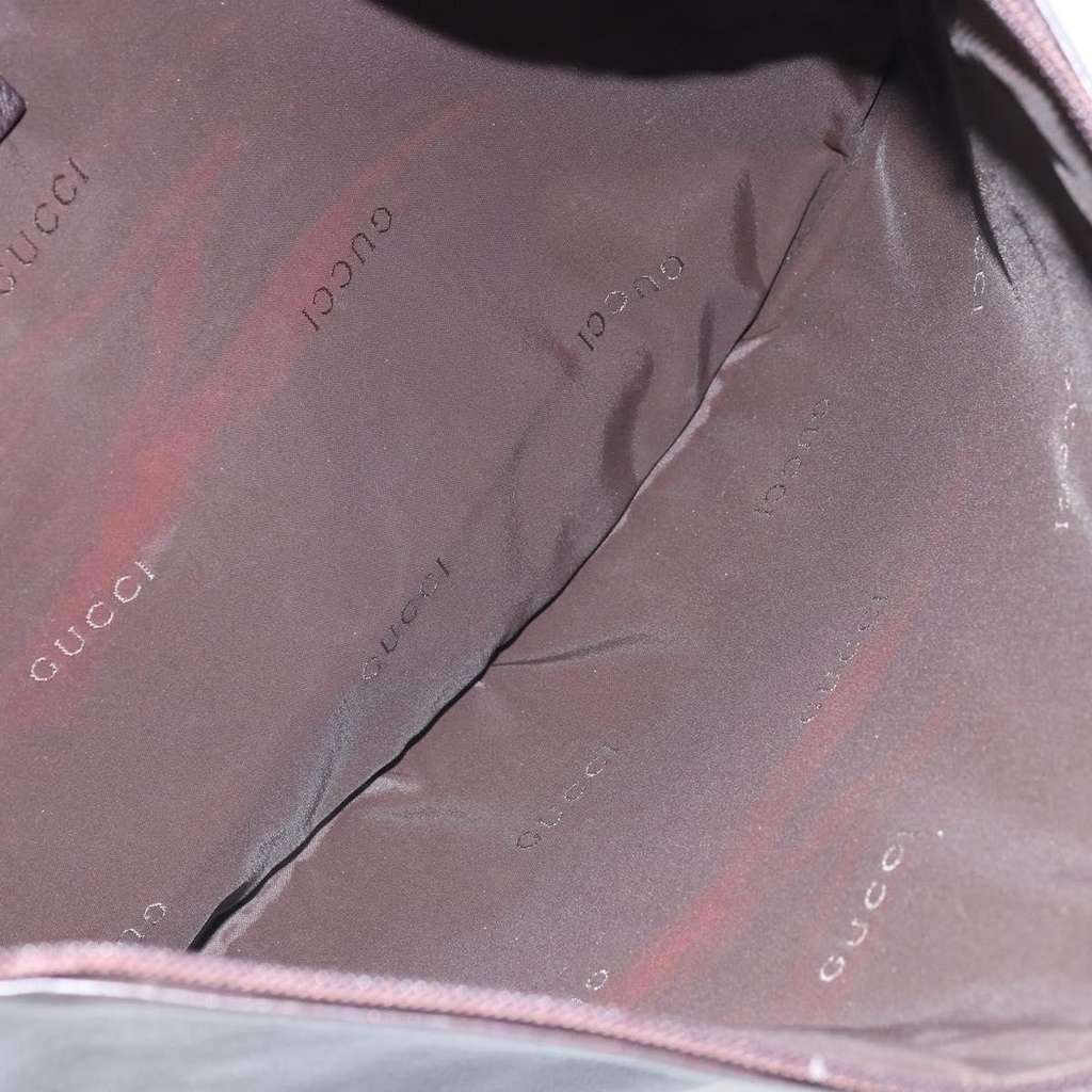 Gucci Vintage Shoulder Bag Black Canvas Good condition - Box View